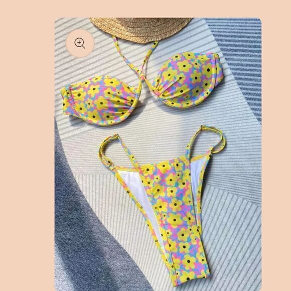 2556 NWT Jimmi Swim Retro Set Size Medium - Picture 1 of 9